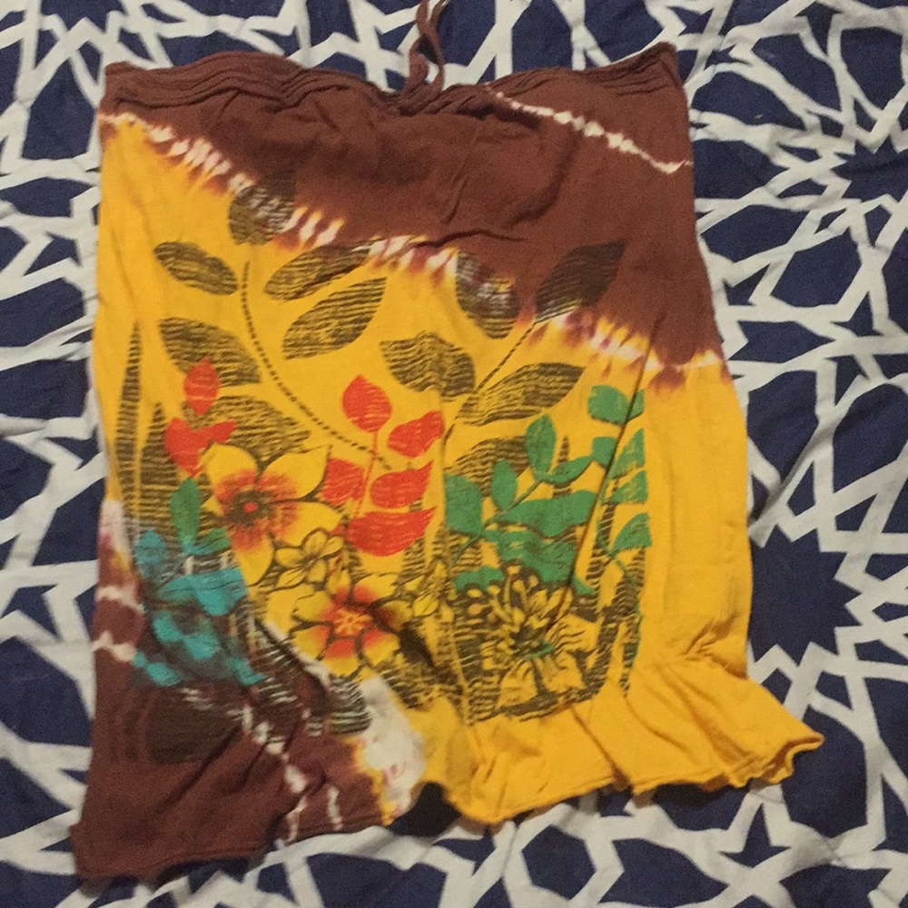 Floral tube top